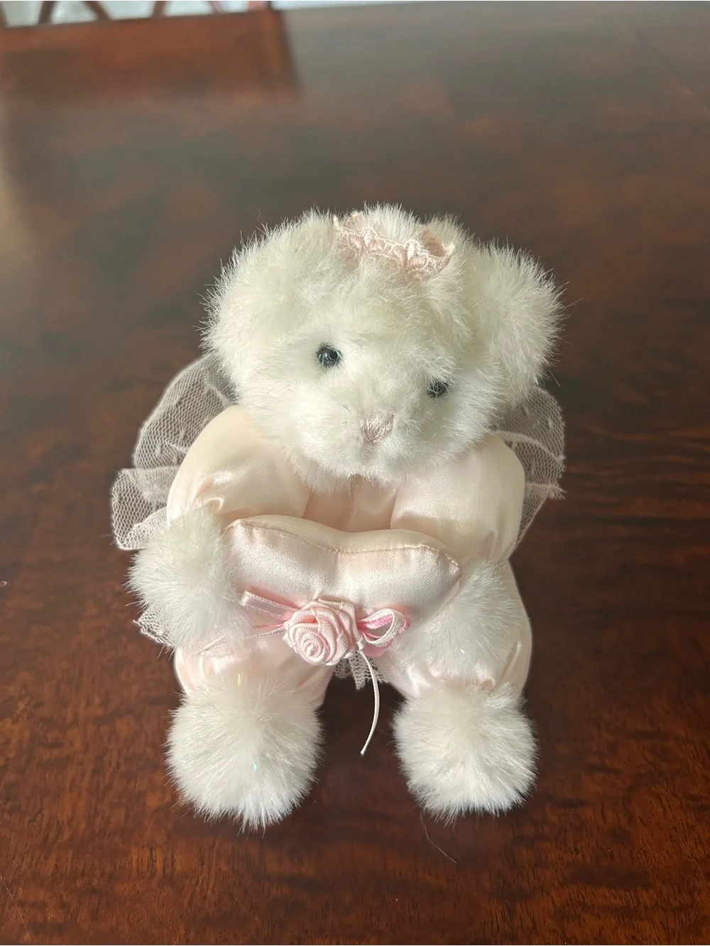 Russ Berrie Ariel White Princess Teddy Bear Plush 6” Stuffed Animal
